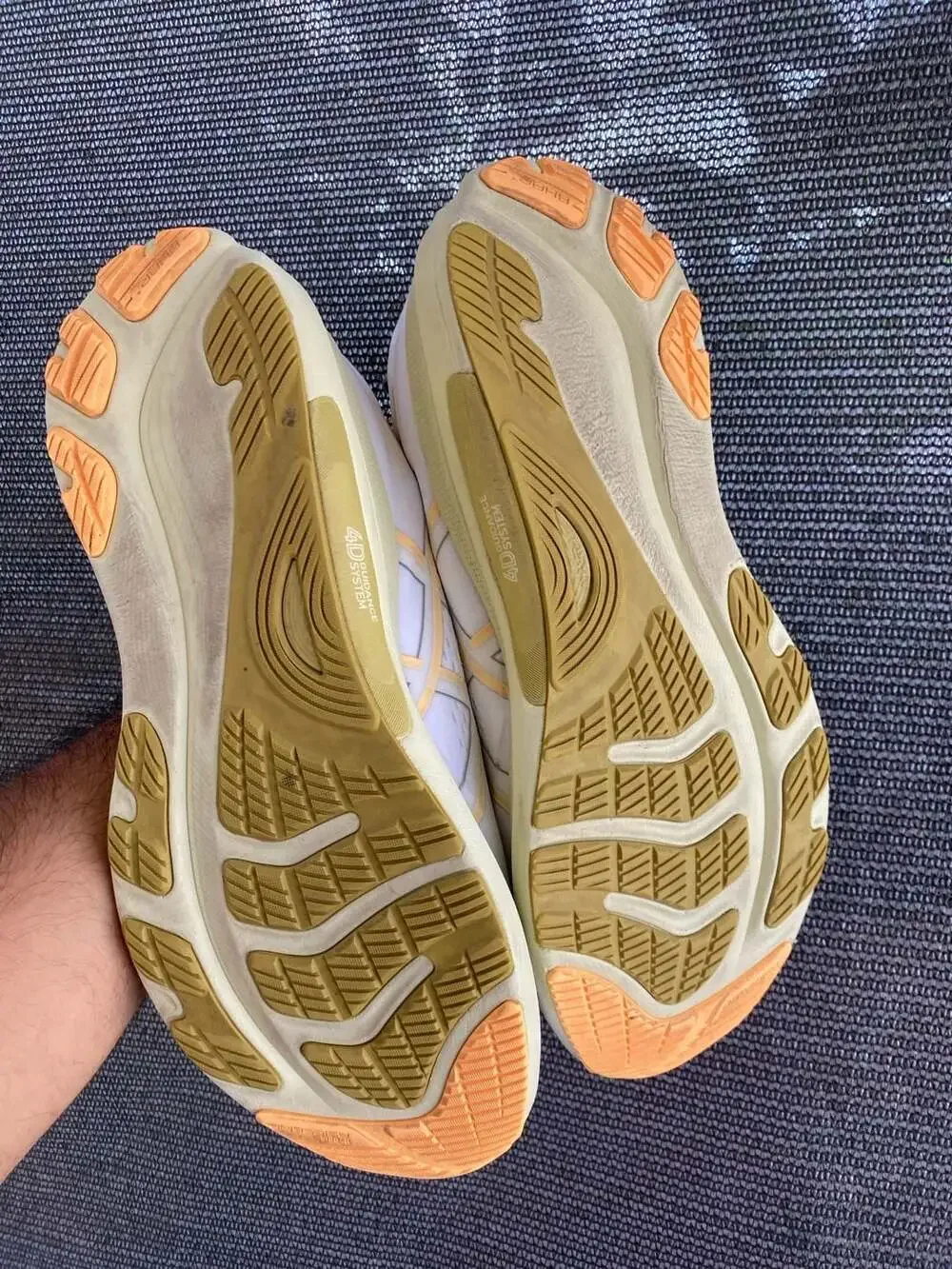ASICS Gel-Kayano 32 White Orange Glow Running Shoes
